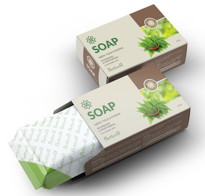BetterU Neem Tulsi and Pudina Soap 100GM