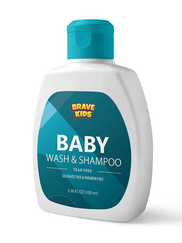 BRAVE KIDS BABY WASH & SHAMPOO 120ML